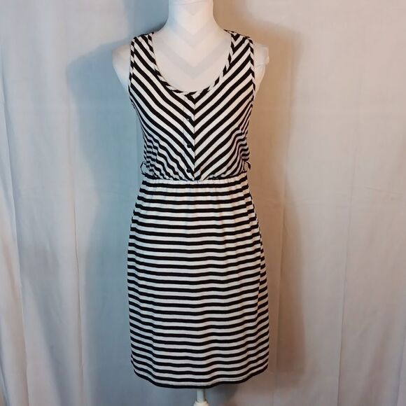 Just Love Striped Lace Trim Dress - Picture 1 of 7